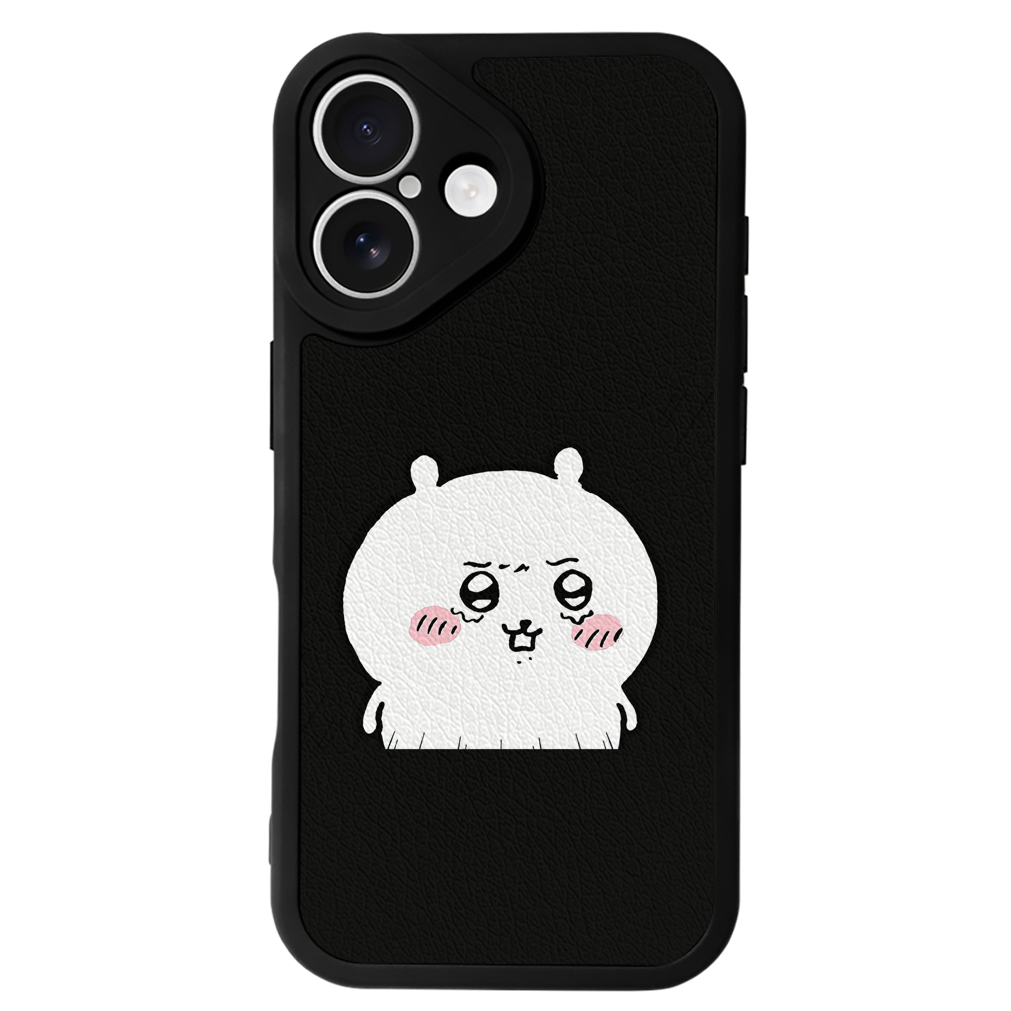 （画像用） ちいかわ ちいかわ Chii-kawa chiikawa 【iPhone 16シリーズ対応】シリコンスマホケース（レザー調） 材質：シリコン